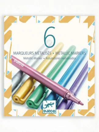 6 fémfesték filctoll - 6 metalic markers