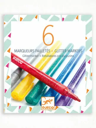 6 csillámtoll - 6 glitter markers